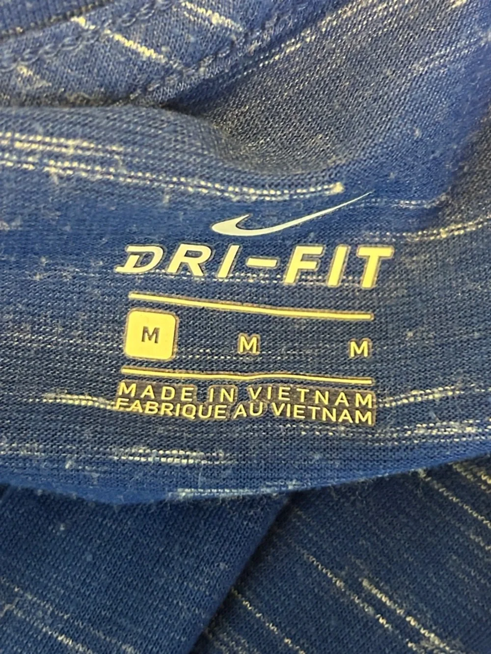Nike Dri- Fit blue and white top